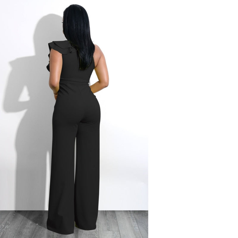 FLUFFY RUFFLES JUMPSUIT