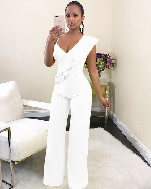 FLUFFY RUFFLES JUMPSUIT