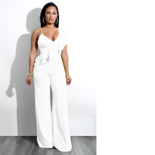 FLUFFY RUFFLES JUMPSUIT